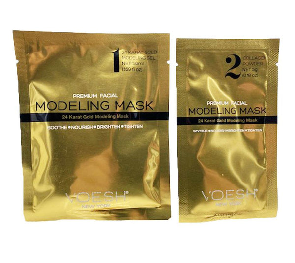 Voesh Facial Modeling Mask - Gold - 1 Set ($19.95 Value)