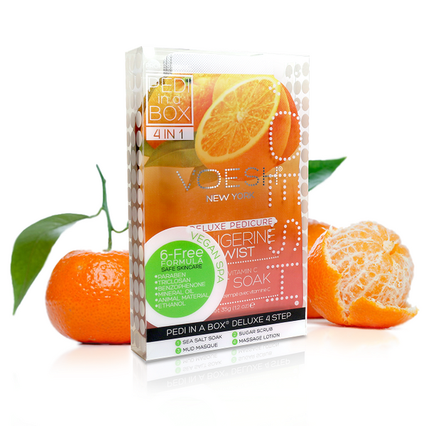 Tangerine Twist  - Pedi In a Box Deluxe (4 Step) ($9.95 Value)